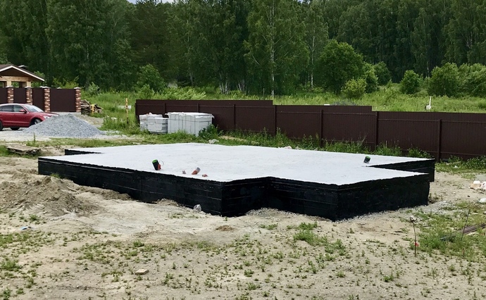 Фундамент для 2-х этажного дома ГК Урал-Строй